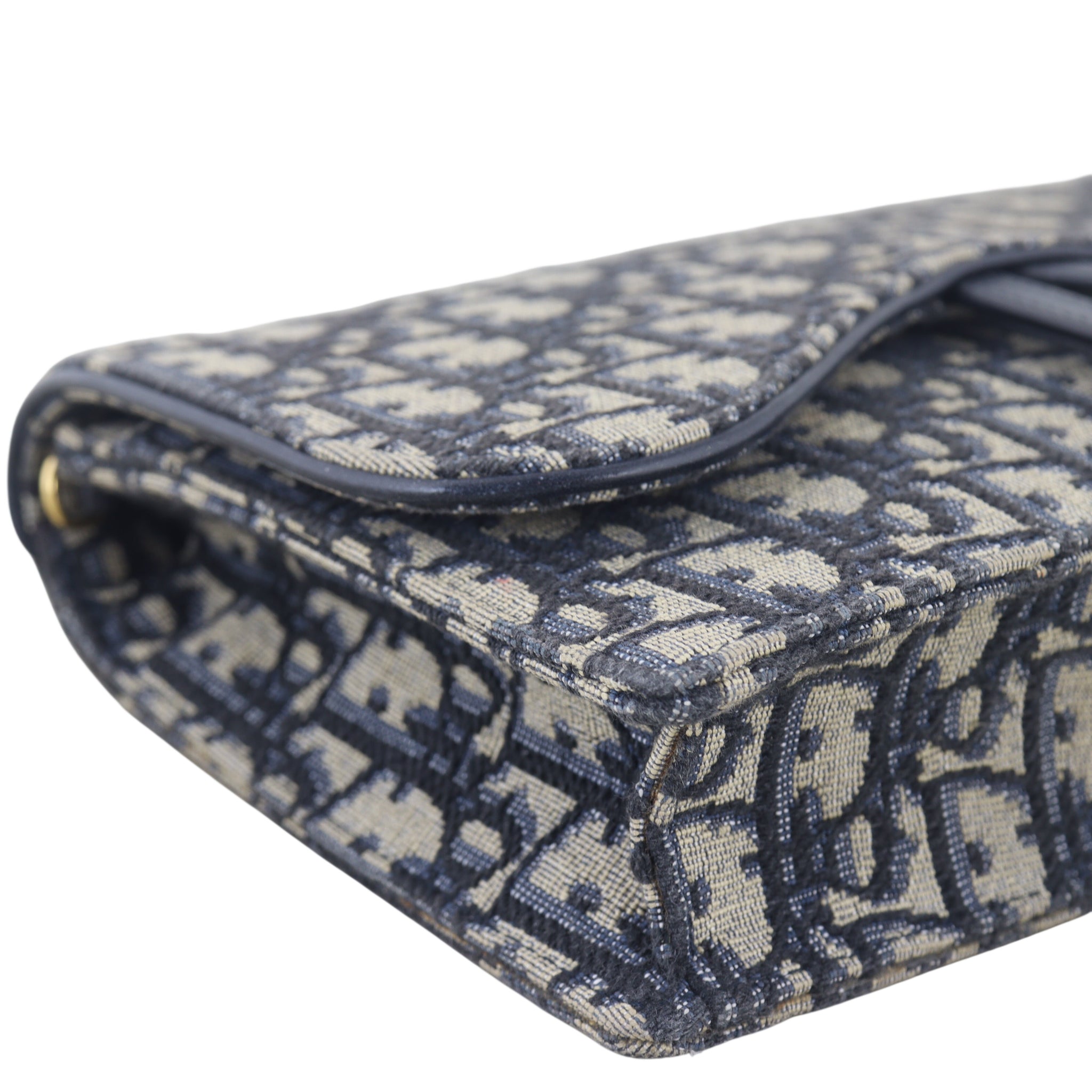 Dior Saddle Pouch Wallet on Chain Oblique