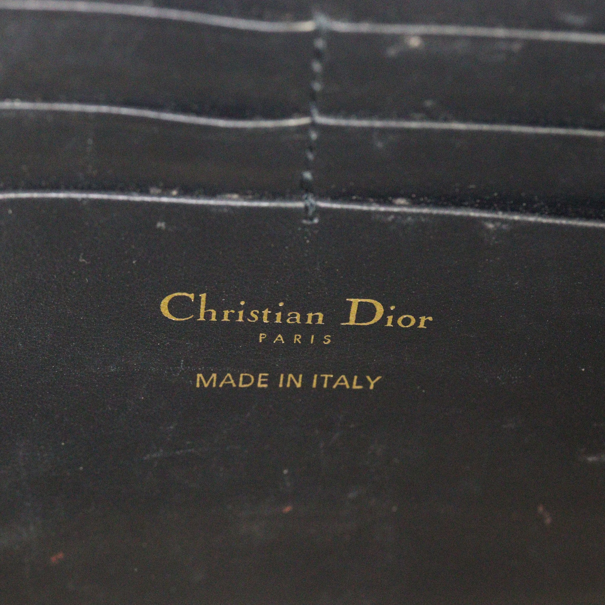 Dior Saddle Pouch Wallet on Chain Oblique