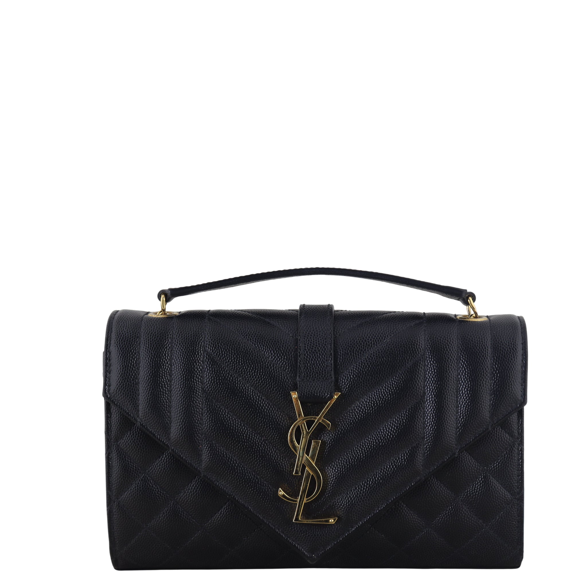 Saint Laurent Monogram Mix Matelasse Envelope Chain Bag Small