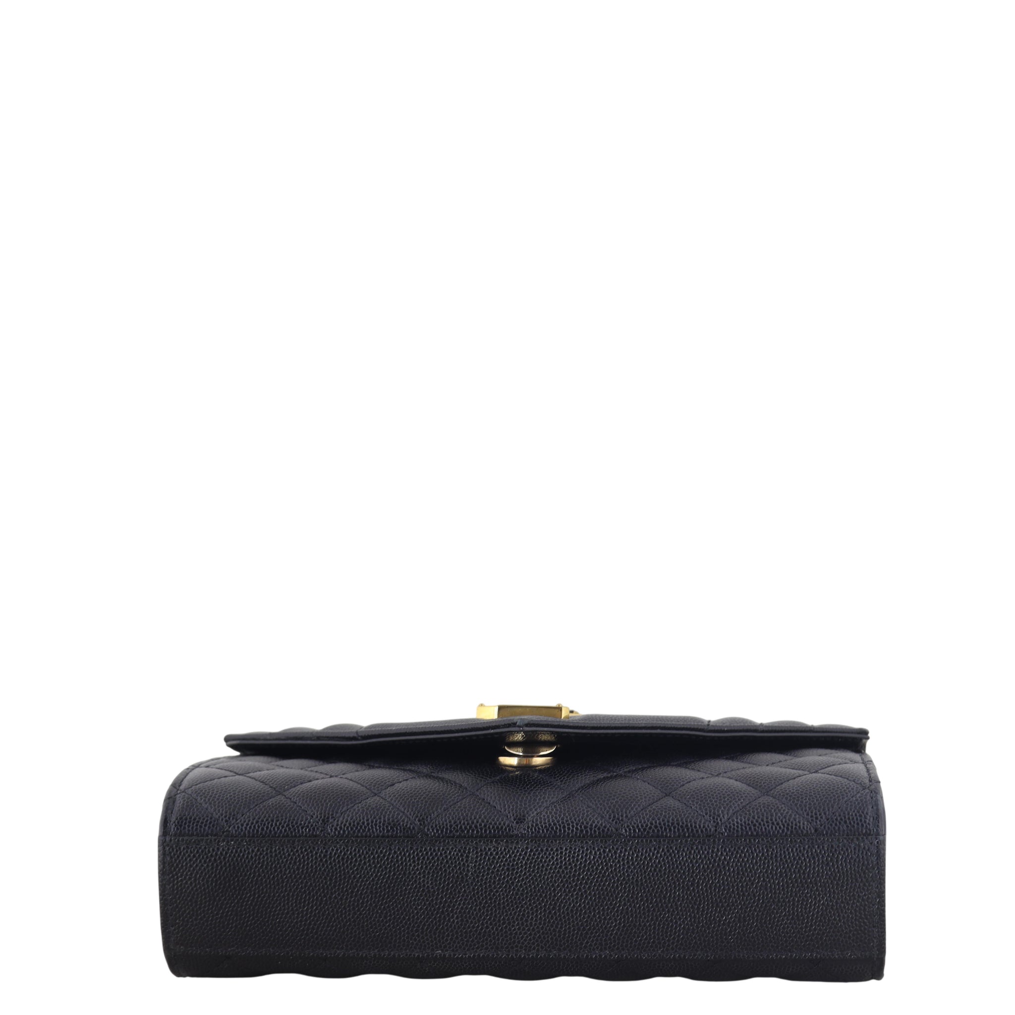 Saint Laurent Monogram Mix Matelasse Envelope Chain Bag Small