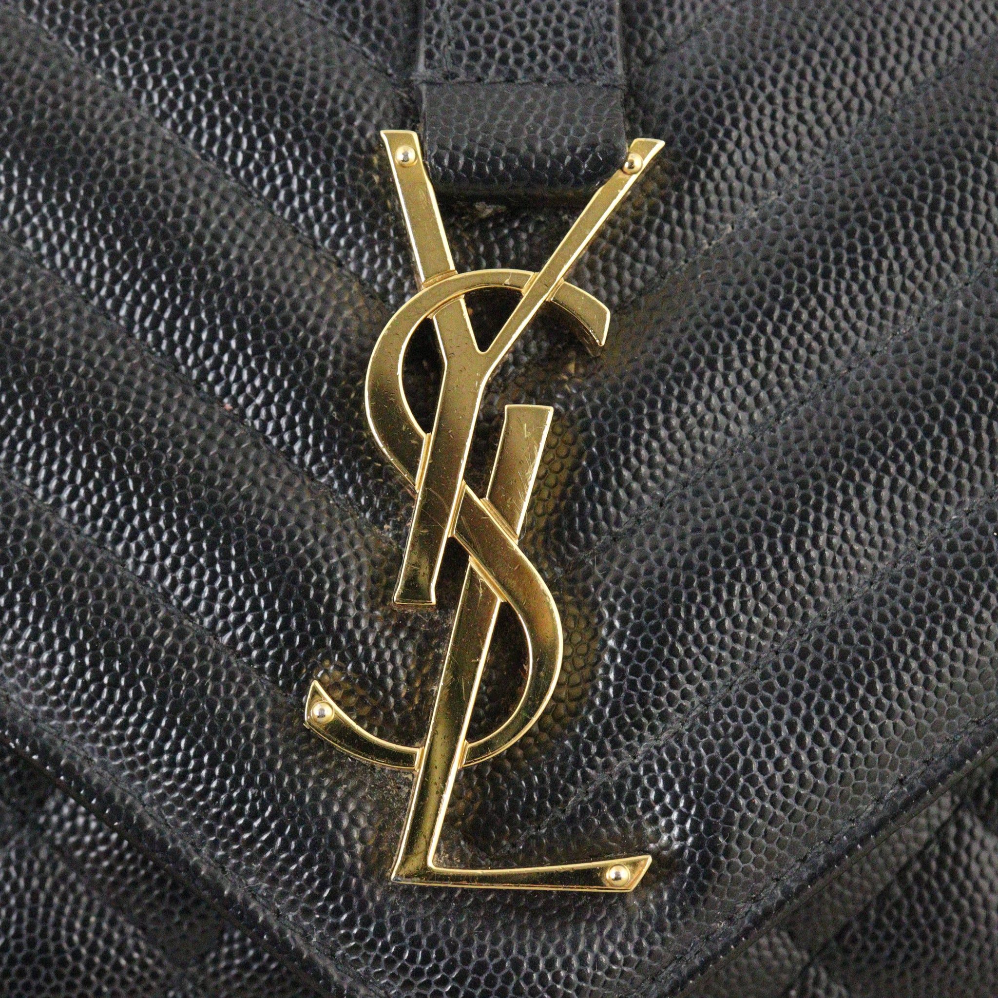 Saint Laurent Monogram Mix Matelasse Envelope Chain Bag Small
