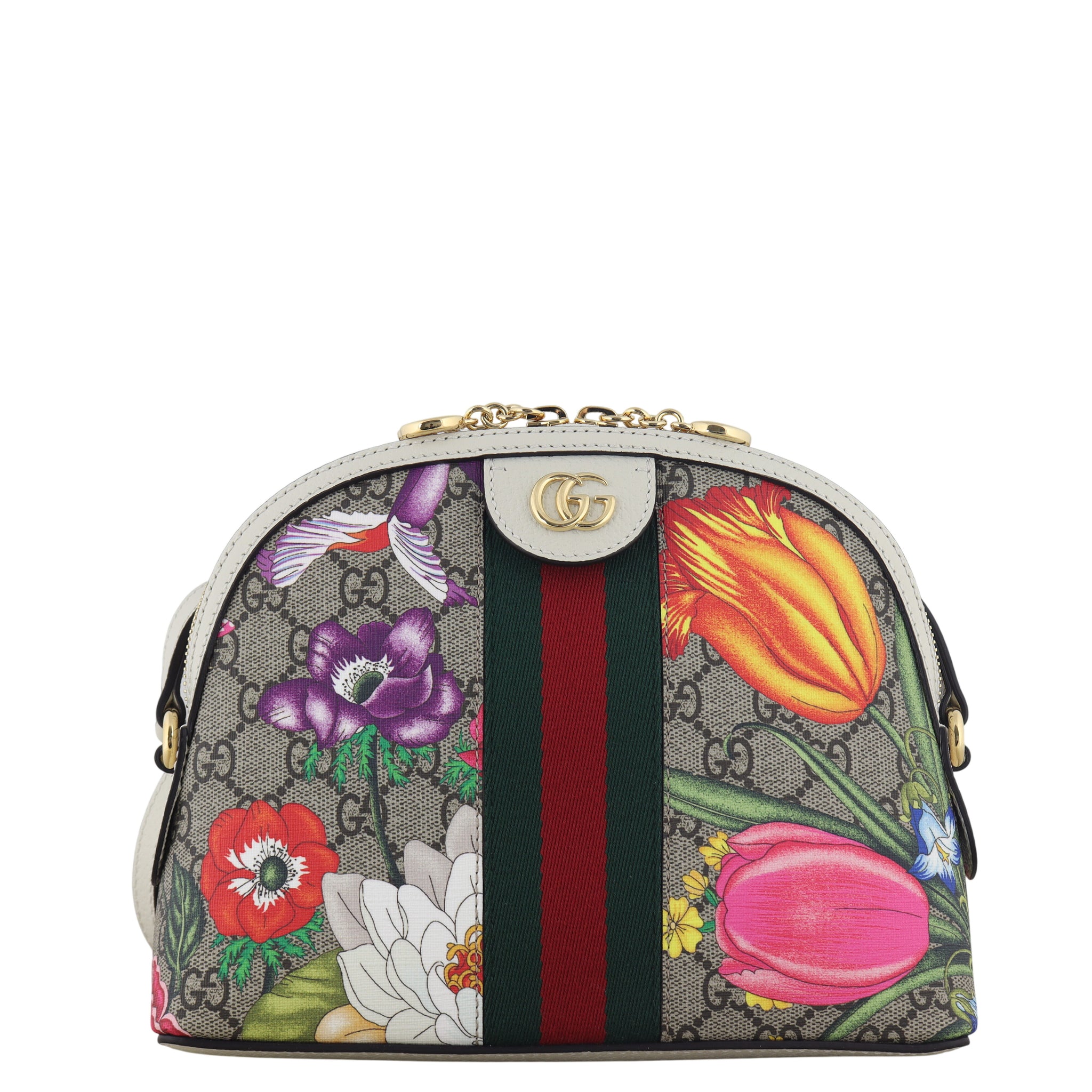 Gucci Ophidia GG Supreme Flora Small Shoulder Bag