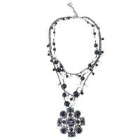 Chanel CC Cabochon Multi Strand Necklace