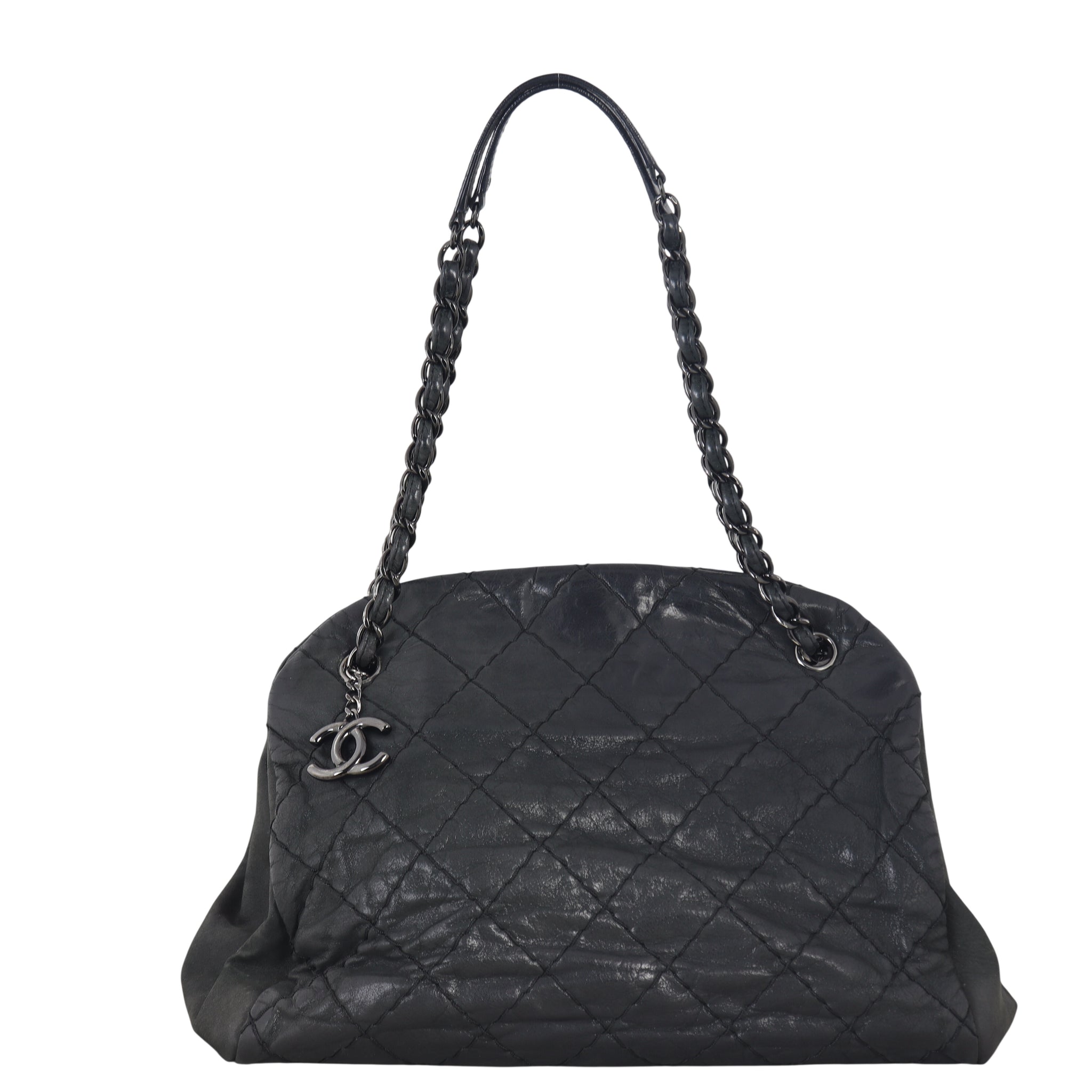 Chanel Just Mademoiselle Bowler Bag Iridescent