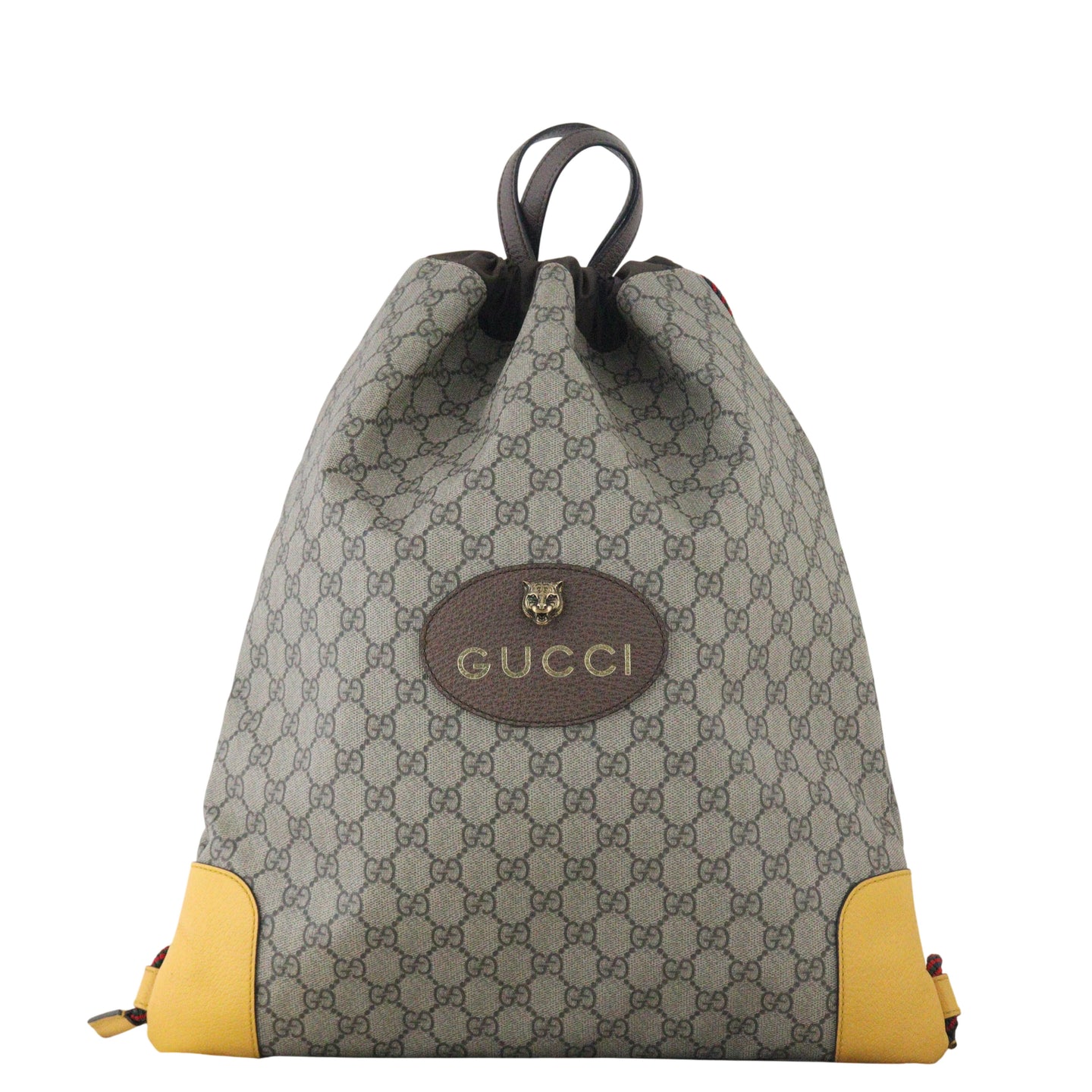 Gucci GG Supreme Neo Vintage Drawstring Backpack