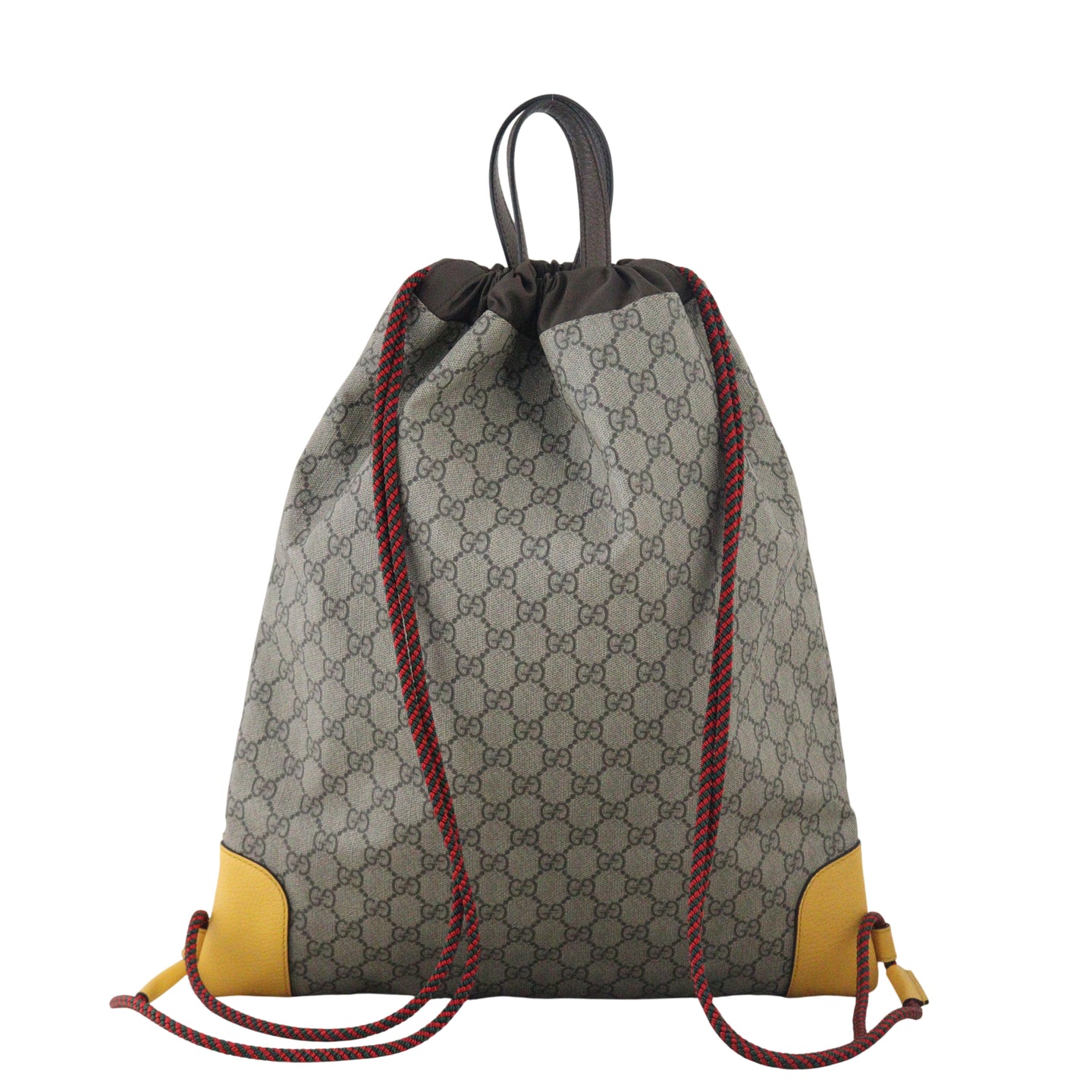 Gucci GG Supreme Neo Vintage Drawstring Backpack
