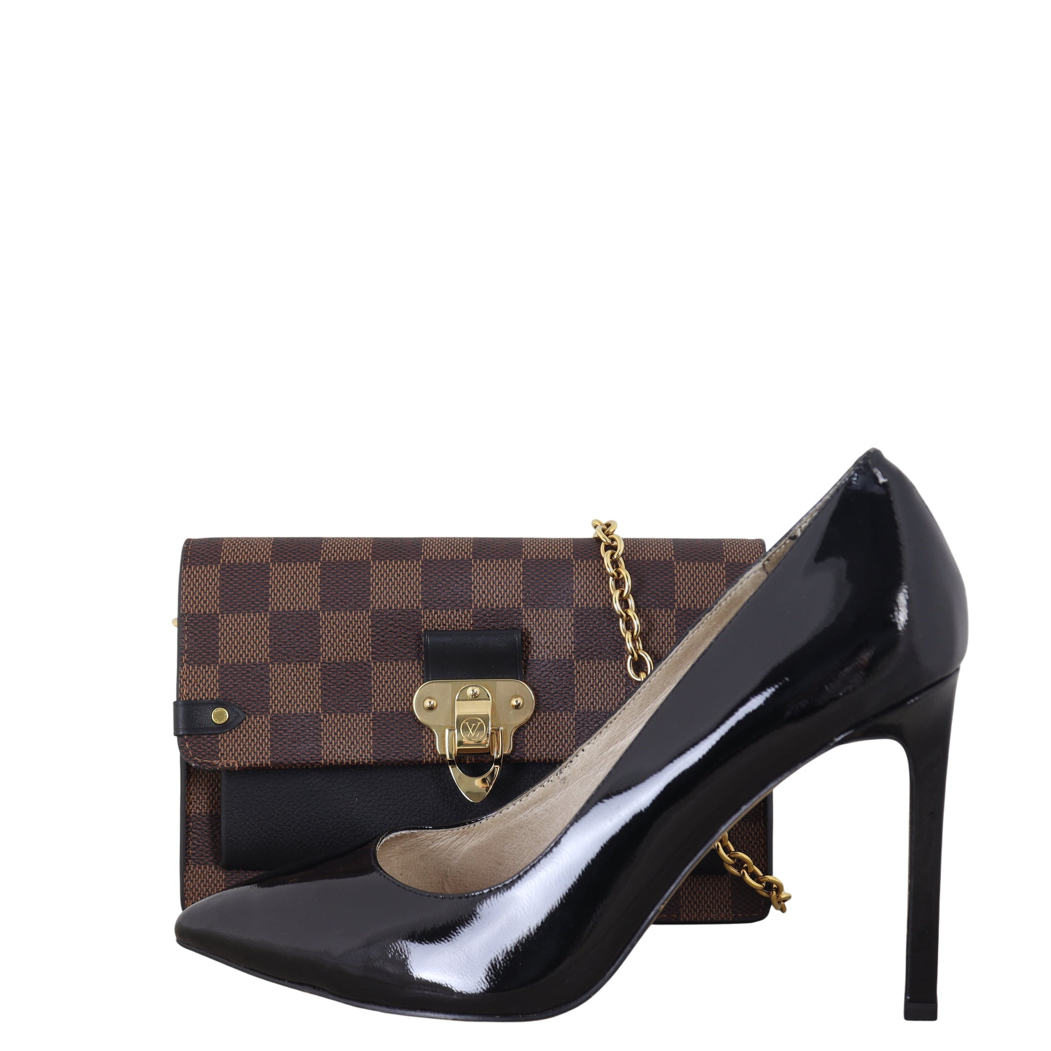 Louis Vuitton Vavin Chain Wallet Damier Ebene