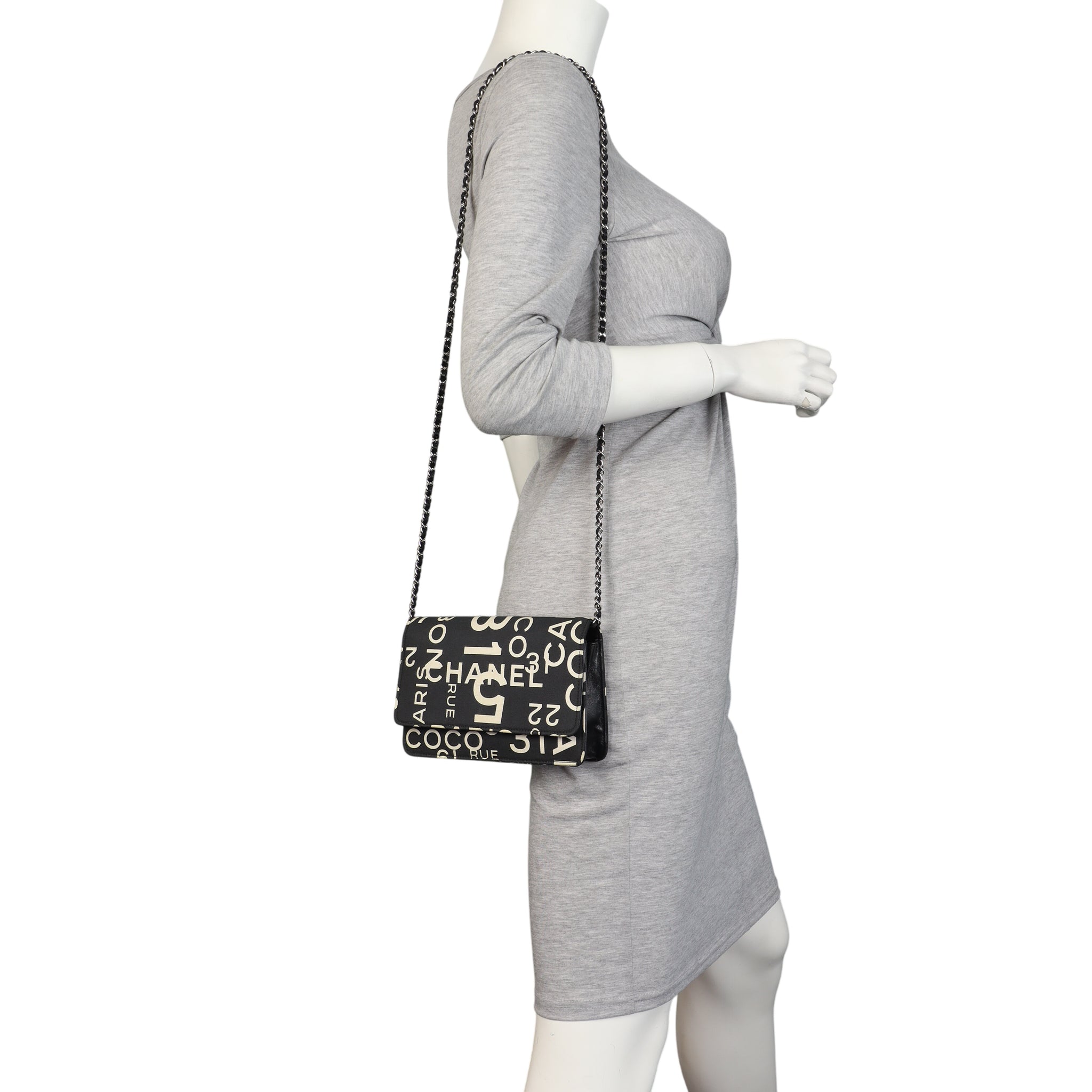 Chanel 31 Rue Cambon Canvas Wallet on Chain