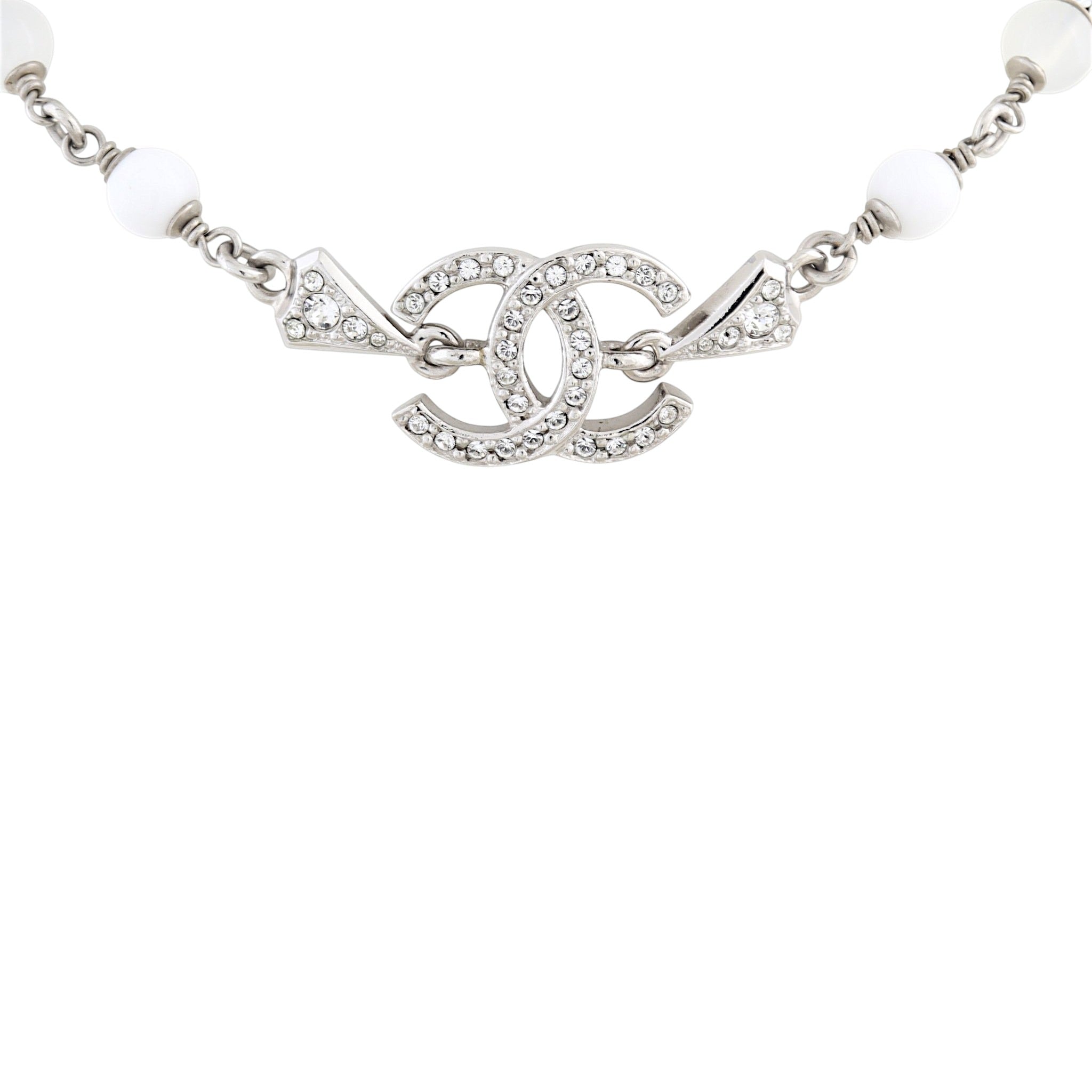 Chanel CC Pearl Bead Choker