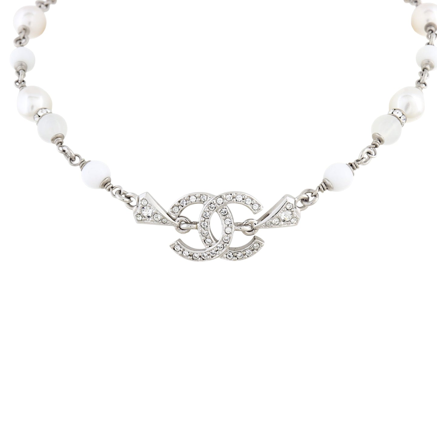 Chanel CC Pearl Bead Choker