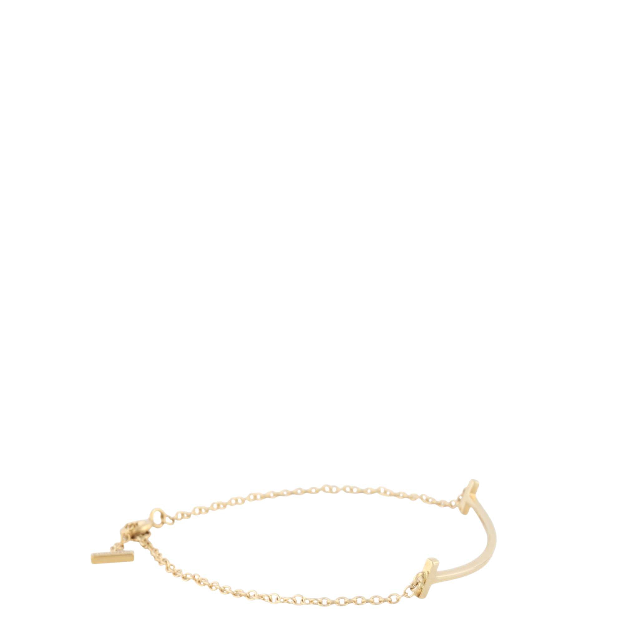 Tiffany & Co T Smile 18k Yellow Gold Bracelet