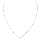 Tiffany & Co. Fleur De Lis Key Bar Platinum Necklace