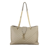 Saint Laurent Chevron Shopping Tote