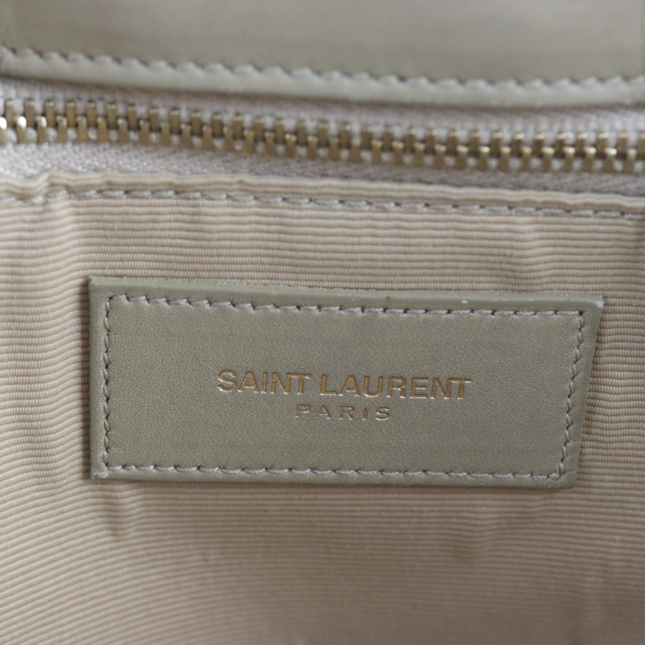 Saint Laurent Chevron Shopping Tote