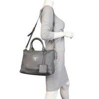 Prada Vitello Daino Zip Tote