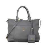Prada Vitello Daino Zip Tote