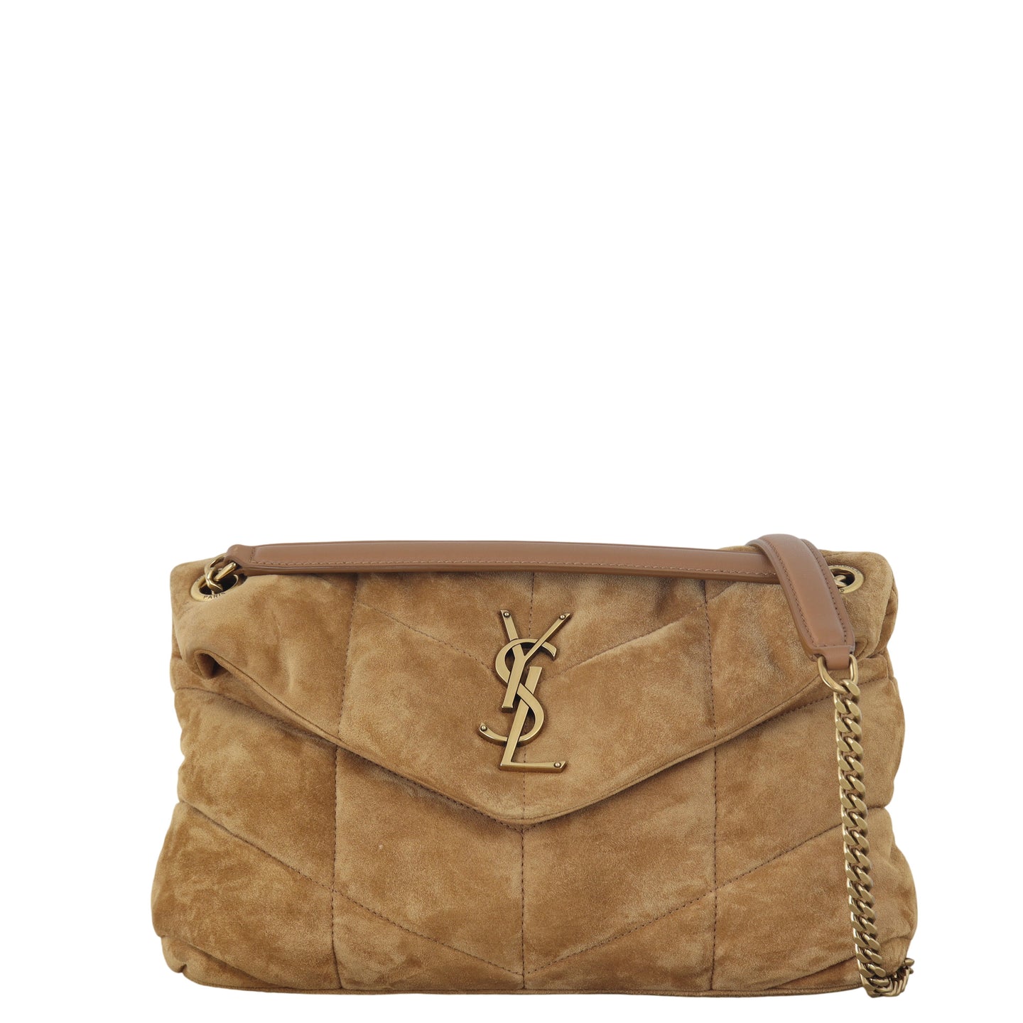 Saint Laurent Loulou Puffer Small Suede