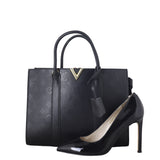 Louis Vuitton Very Tote MM Monogram Cuir Plume