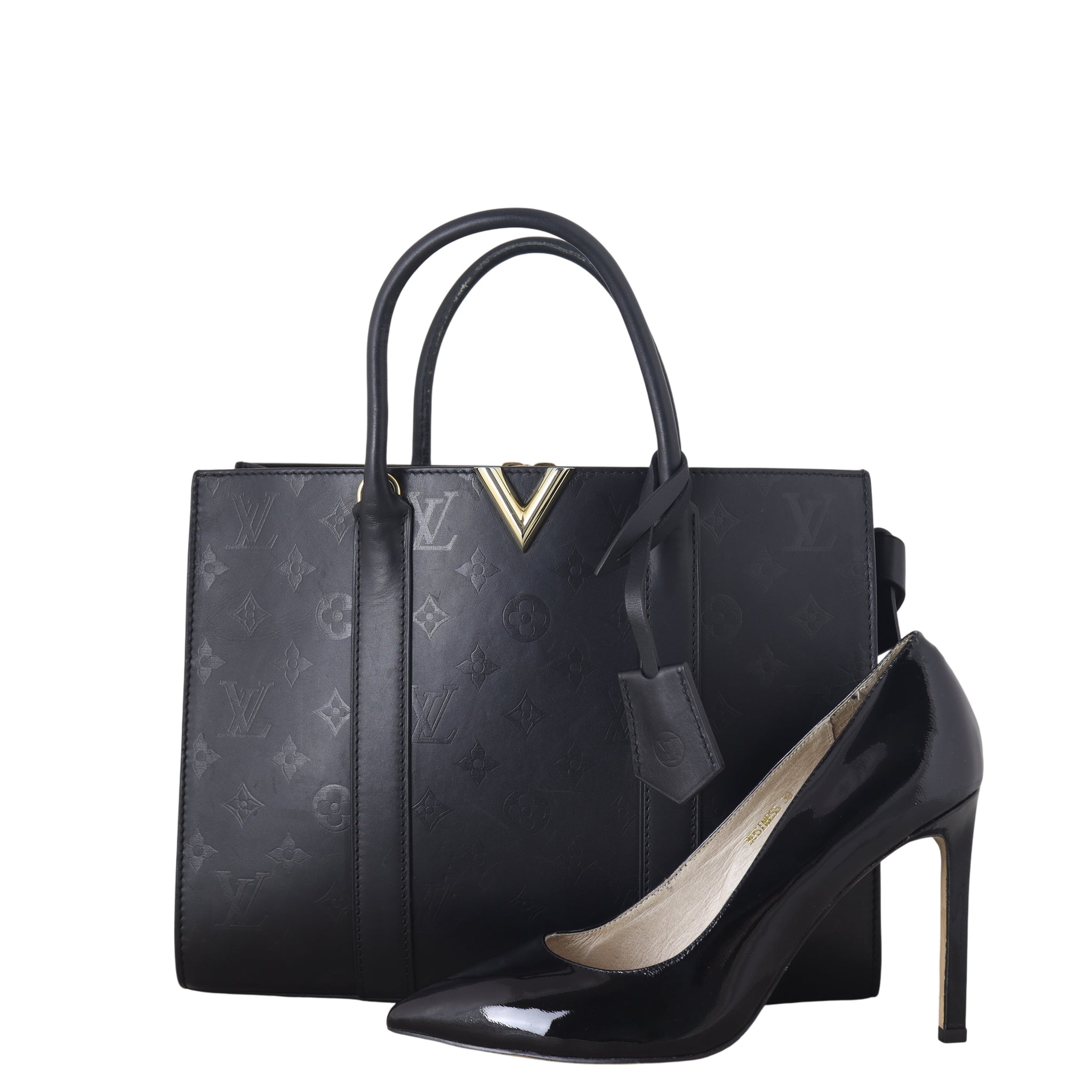 Louis Vuitton Very Tote MM Monogram Cuir Plume