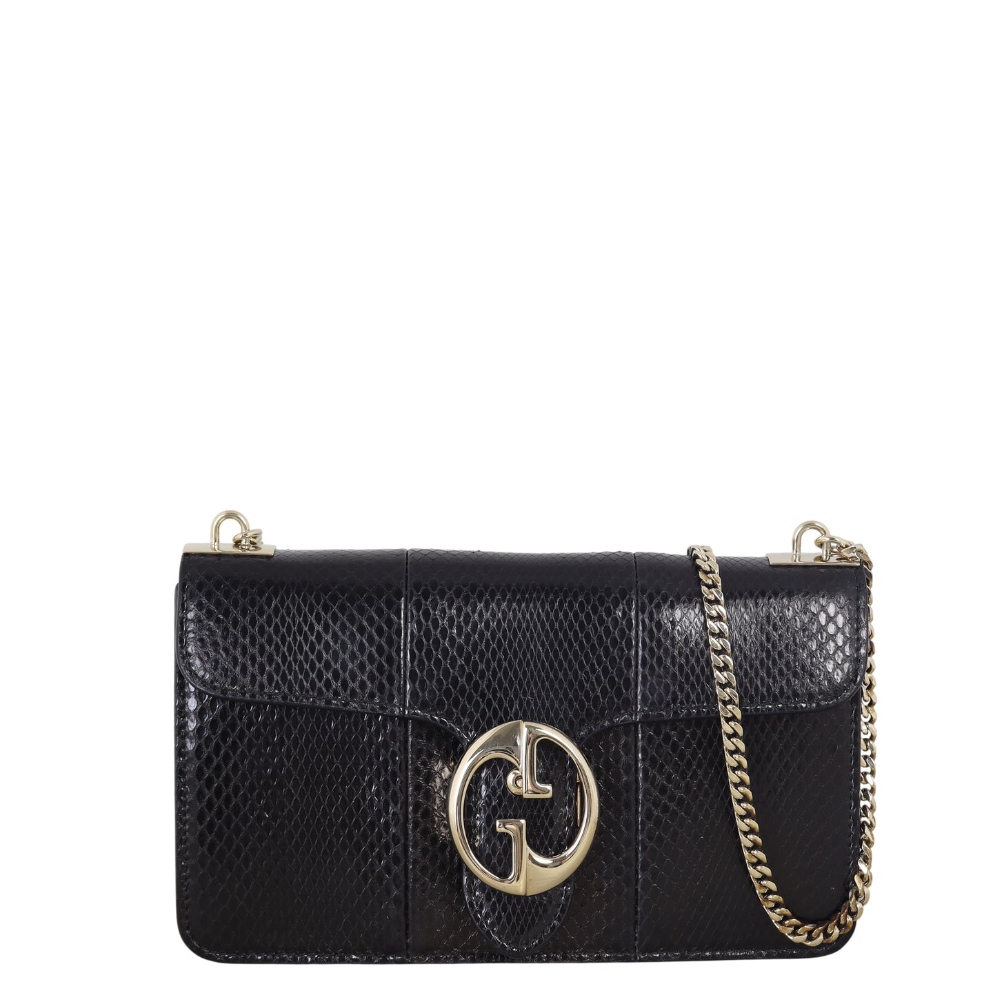 Gucci 1973 Flap Shoulder Bag Python