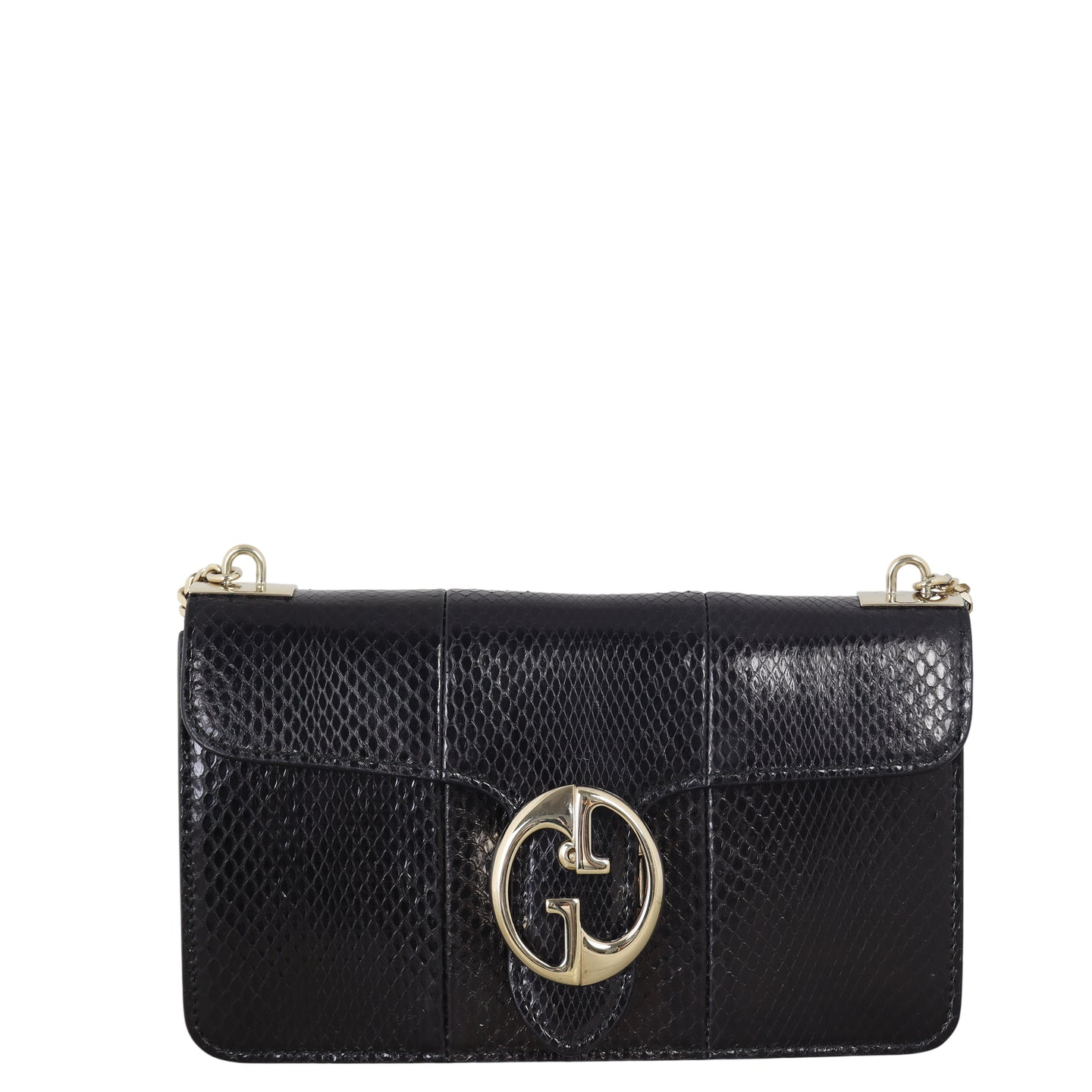 Gucci 1973 Flap Shoulder Bag Python