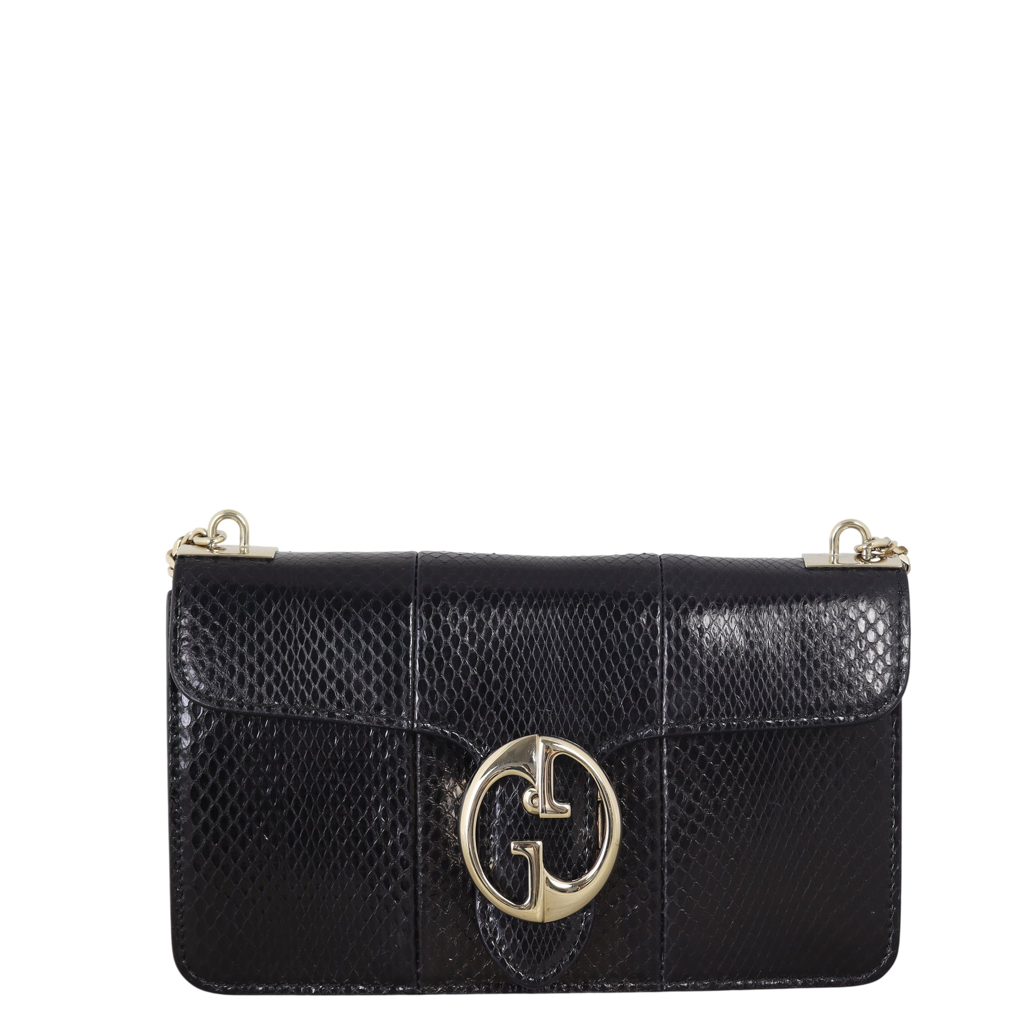 Gucci 1973 Flap Shoulder Bag Python