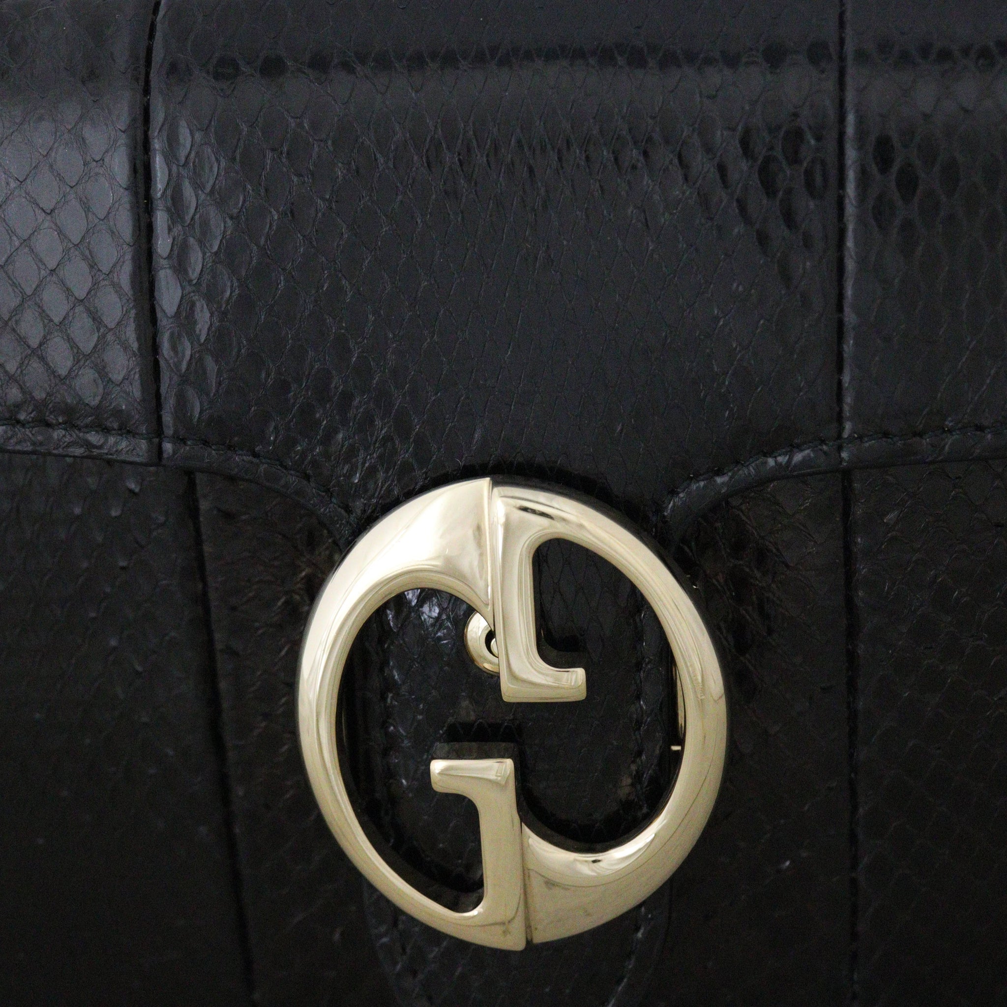 Gucci 1973 Flap Shoulder Bag Python