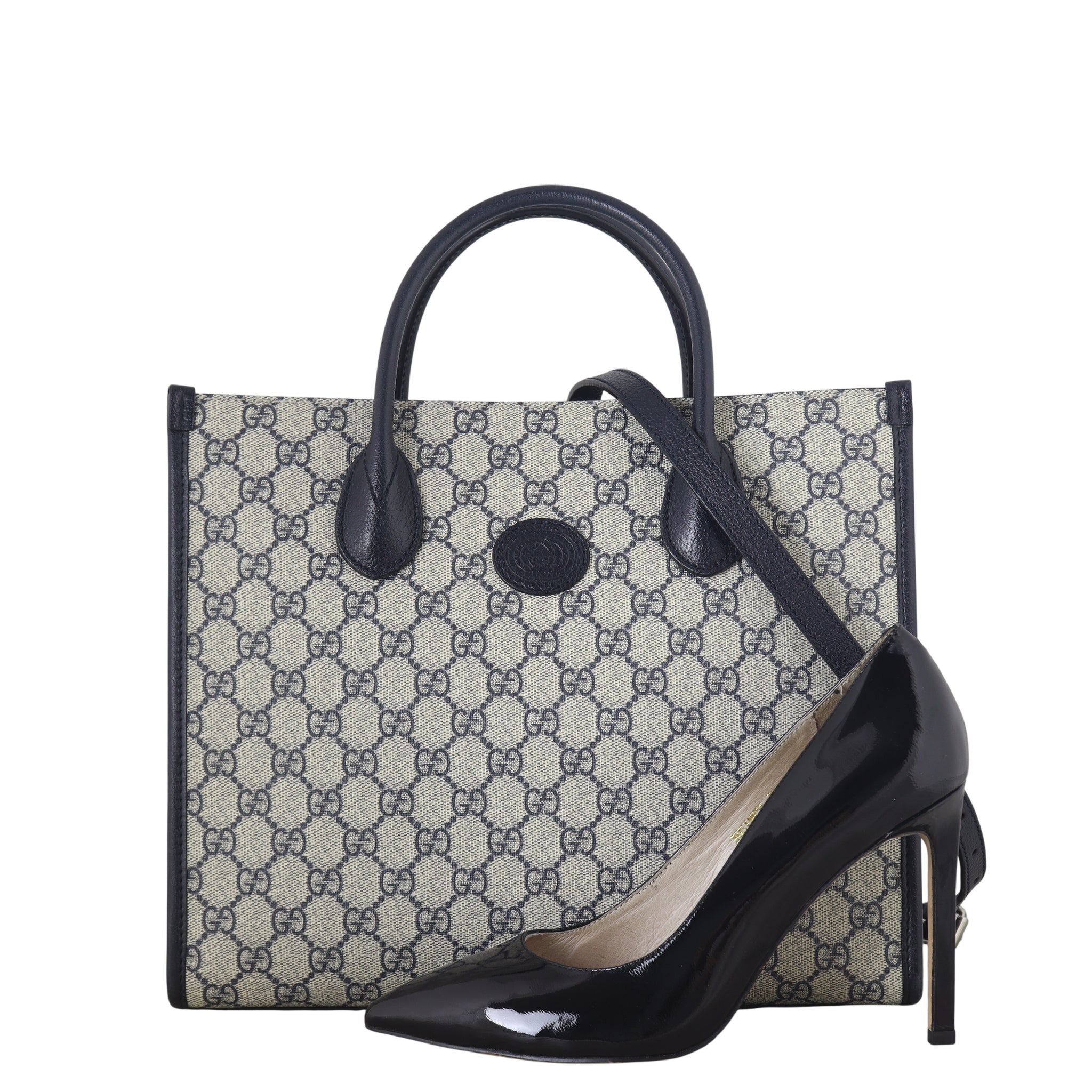 Gucci GG Supreme Interlocking G Tote Small