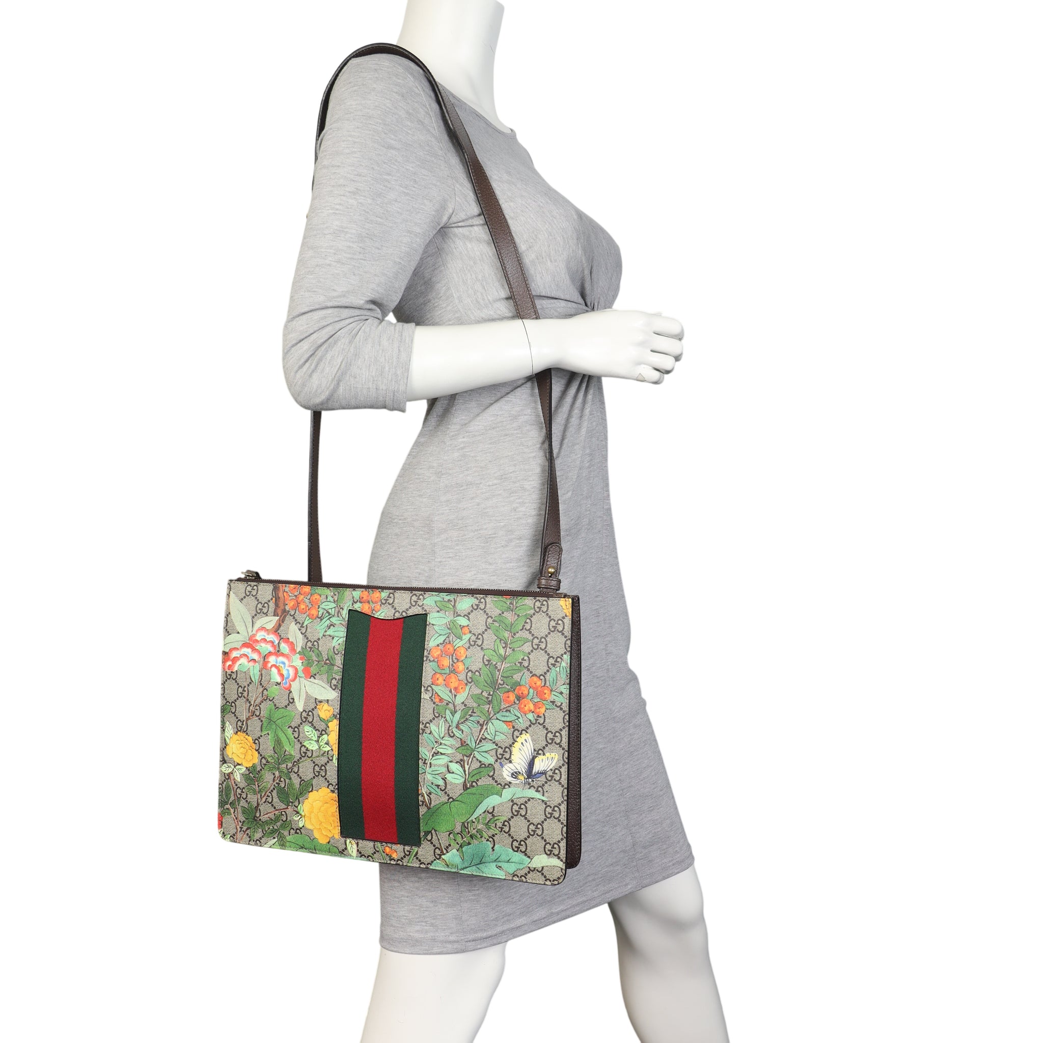 Gucci GG Supreme Tian Web Crossbody