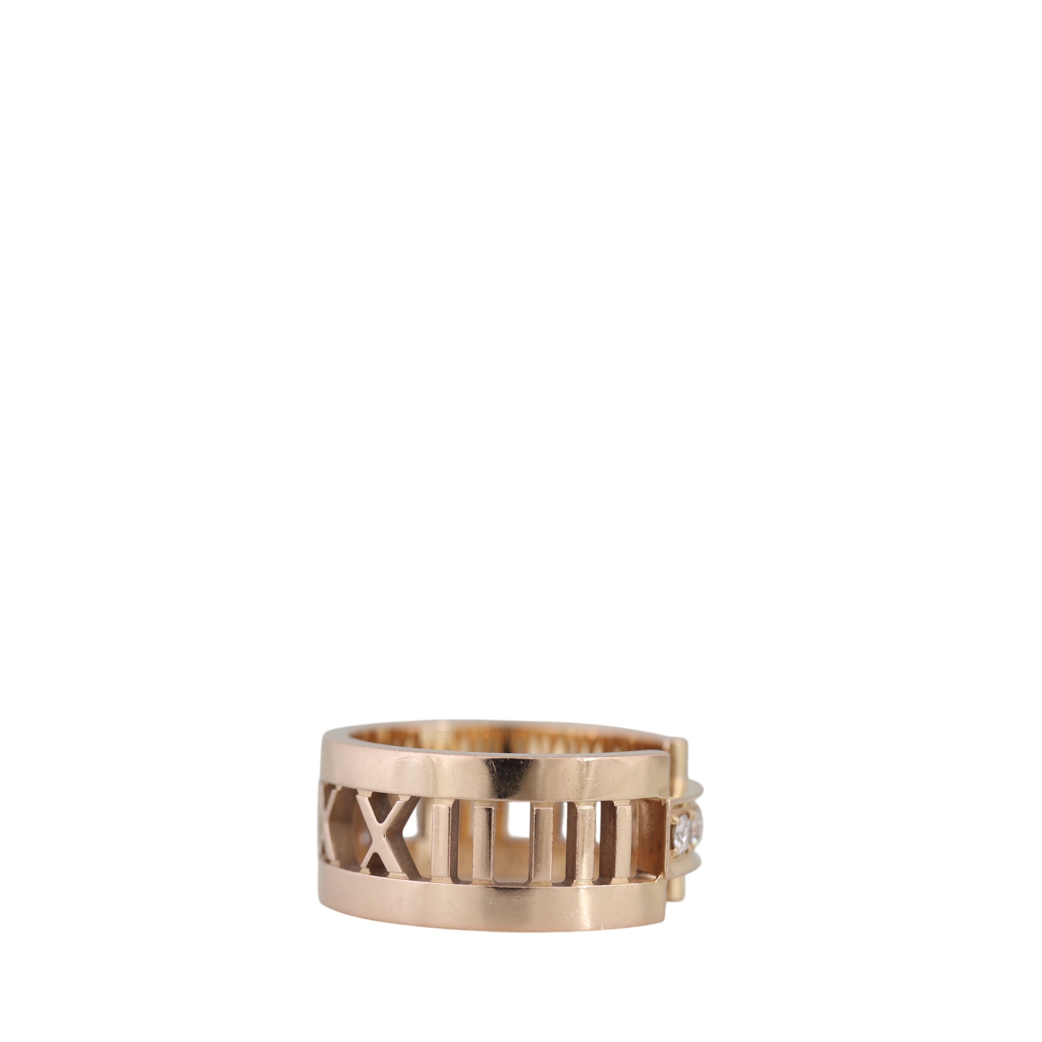 Tiffany & Co. Atlas 18k Rose Gold Diamond Ring