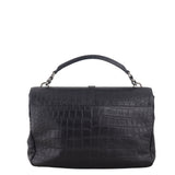 Saint Laurent College Large Croc Embossed