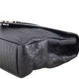 Saint Laurent College Large Croc Embossed