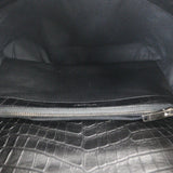 Saint Laurent College Large Croc Embossed