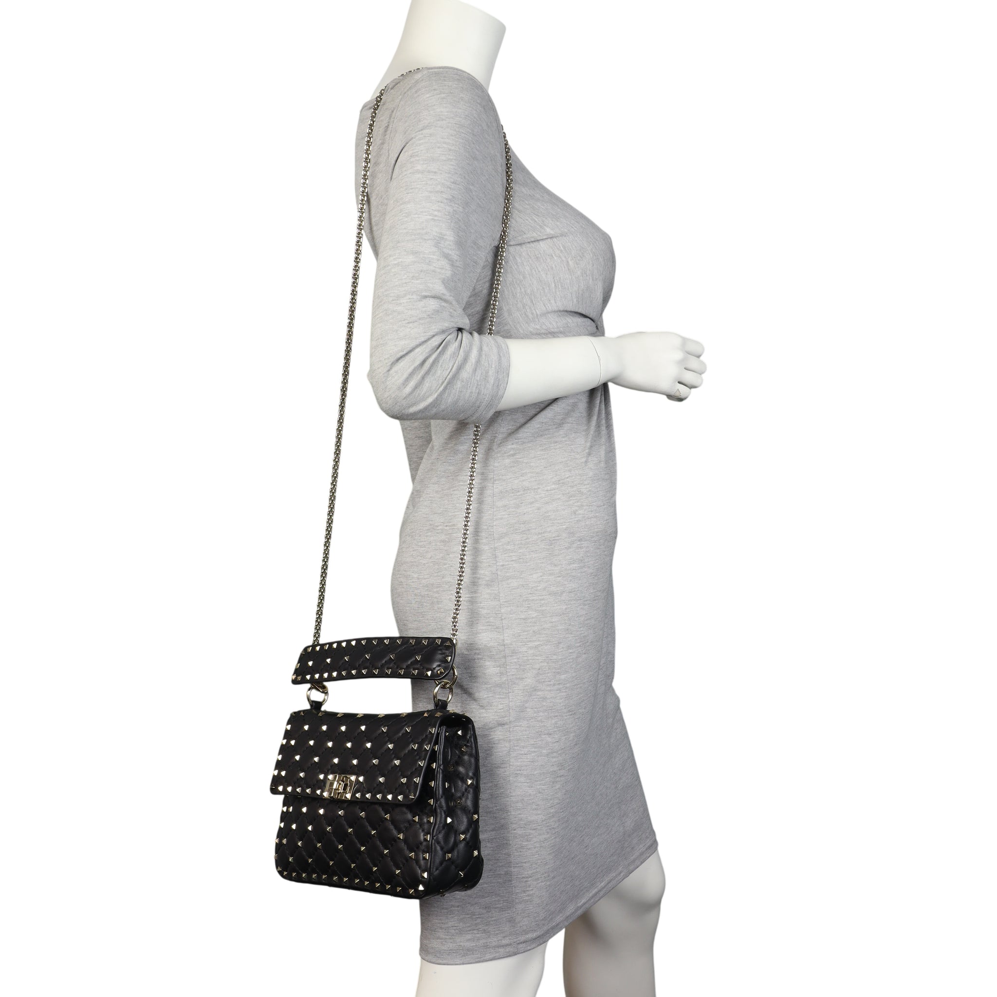 Valentino Rockstud Spike Medium Shoulder Bag