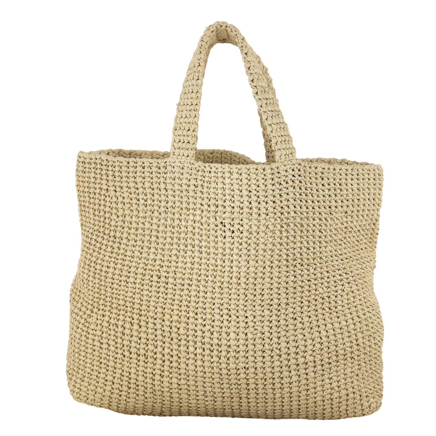 Prada Raffia Logo Tote Medium