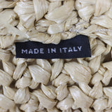 Prada Raffia Logo Tote Medium