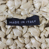 Prada Raffia Logo Tote Medium