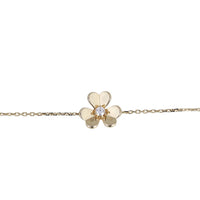 Van Cleef & Arpels Frivole Diamond 18k Yellow Gold Chain Bracelet Mini