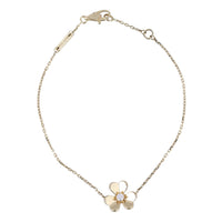 Van Cleef & Arpels Frivole Diamond 18k Yellow Gold Chain Bracelet Mini
