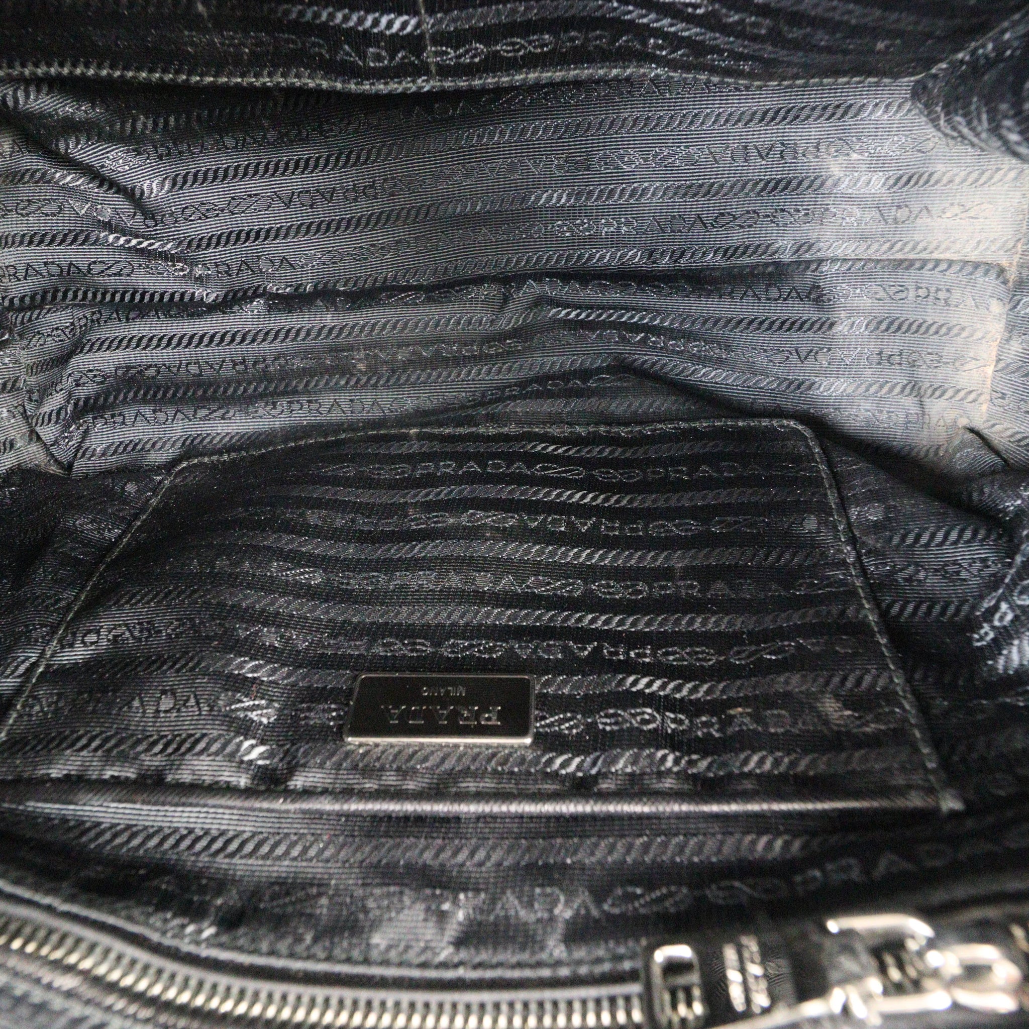 Prada Impuntu Tessuto Shoulder Bag