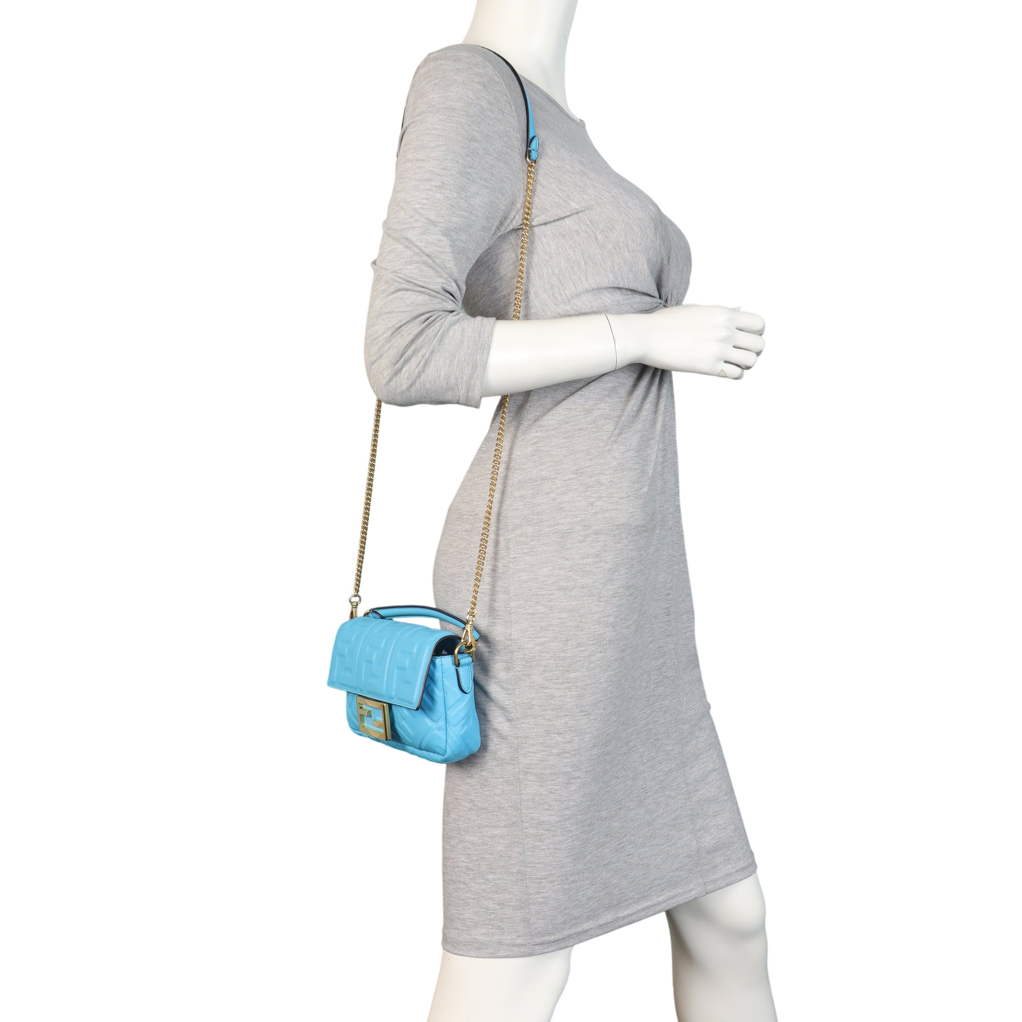 Fendi Baguette Mini Bag Embossed