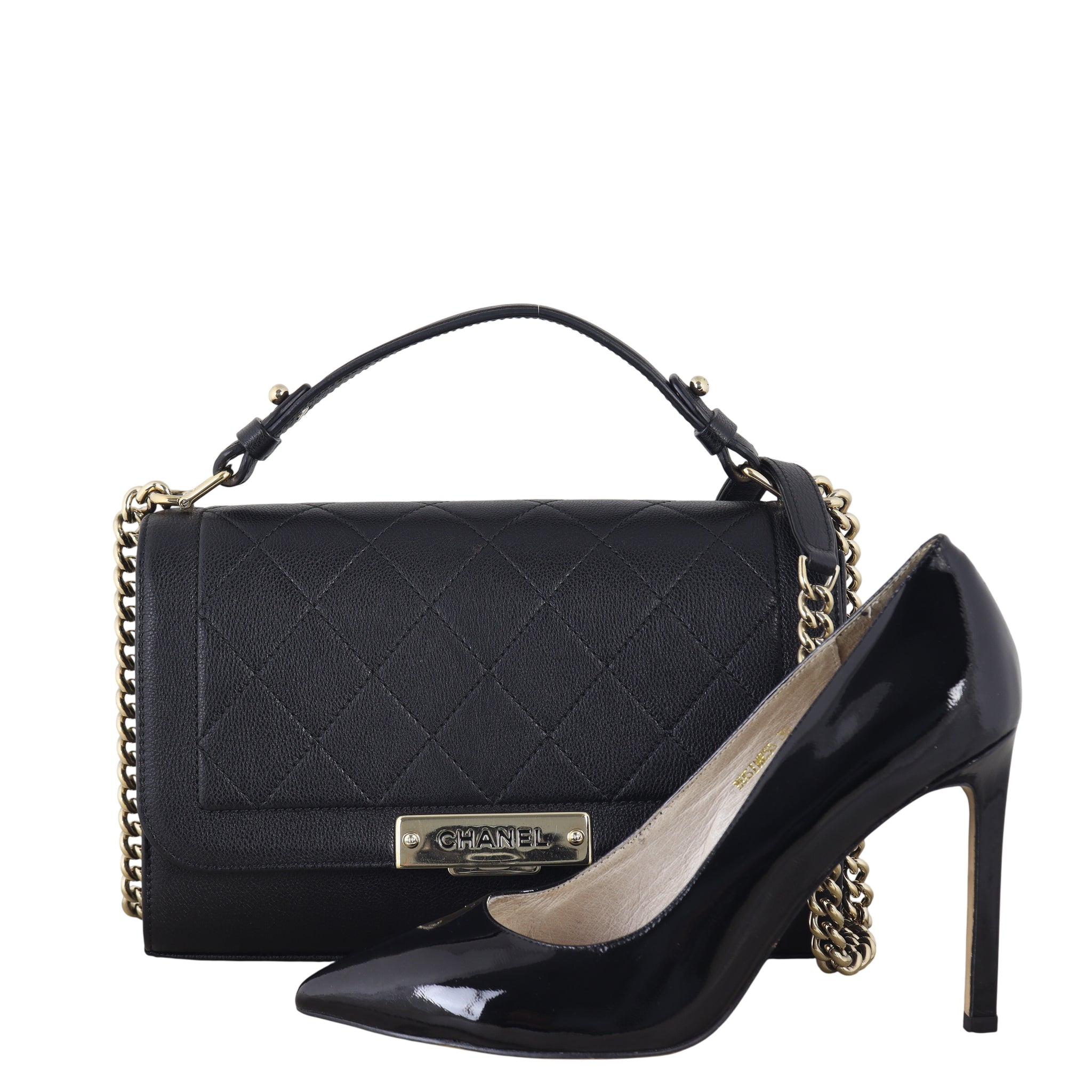 Chanel Label Click Flap Bag