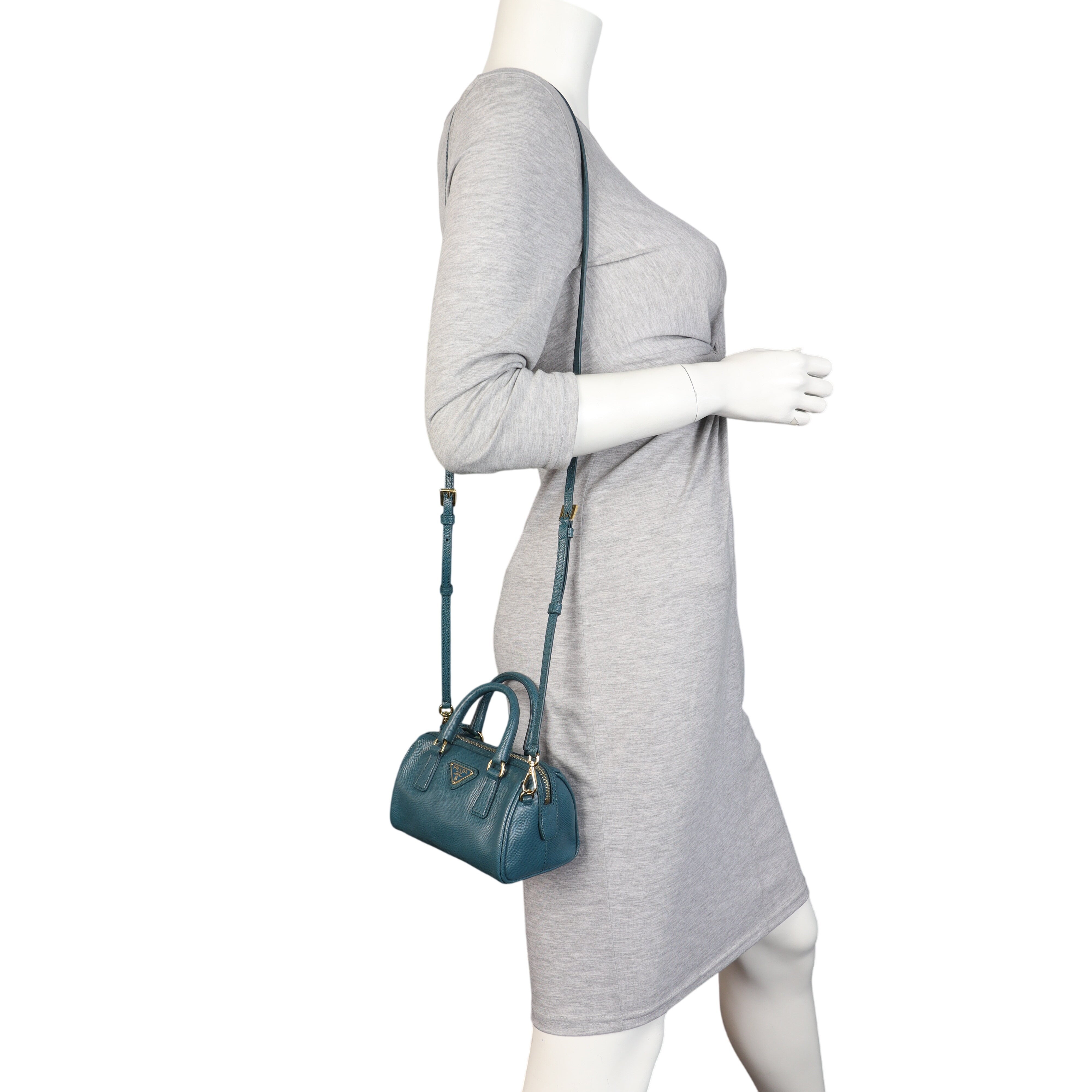 Prada Saffiano Lux Mini Boston Bag – Luxe.It.Fwd