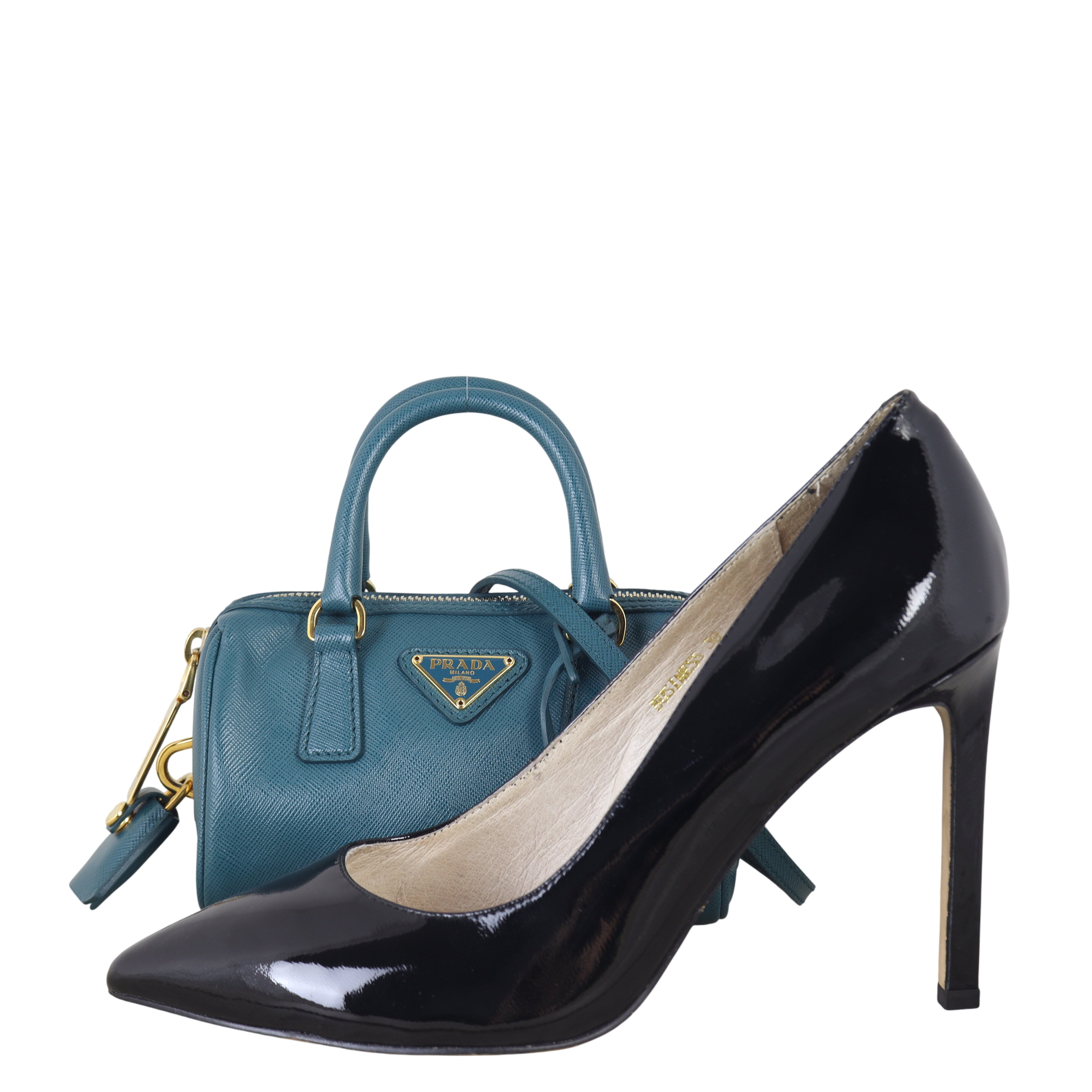 バッグ PRADA SAFFIANO LEATHER MINI BOSTON BAG Prada Saffiano Mini Convertible Boston Bag - Black Mini Bags