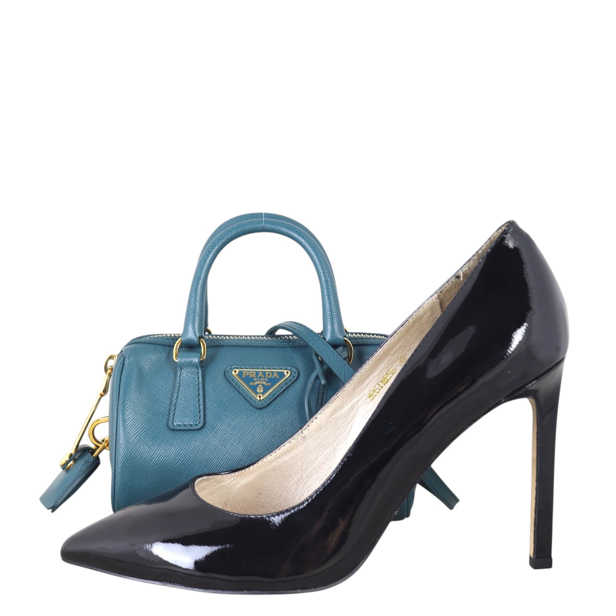 Prada Saffiano Lux Mini Boston Bag