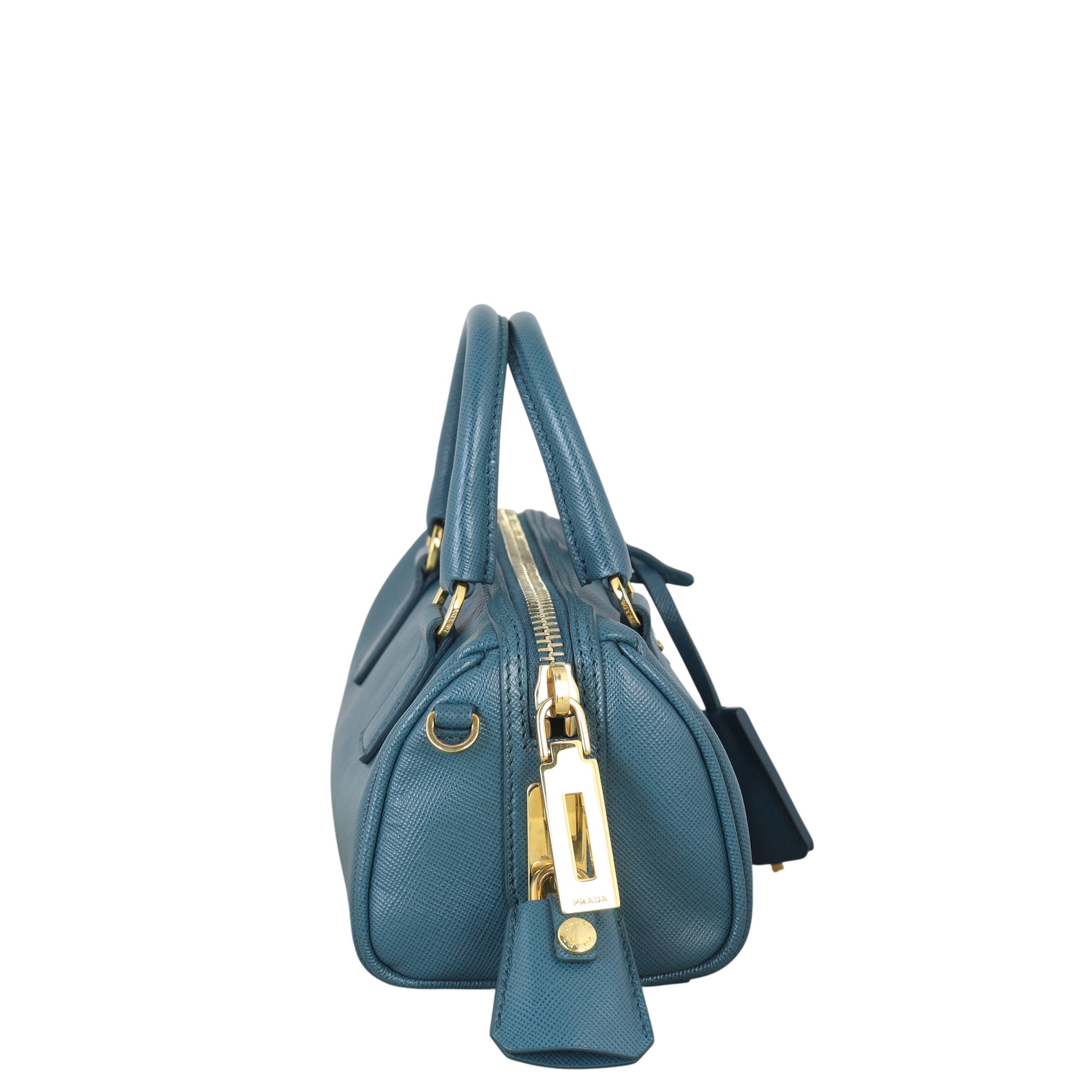 Prada Saffiano Lux Mini Boston Bag