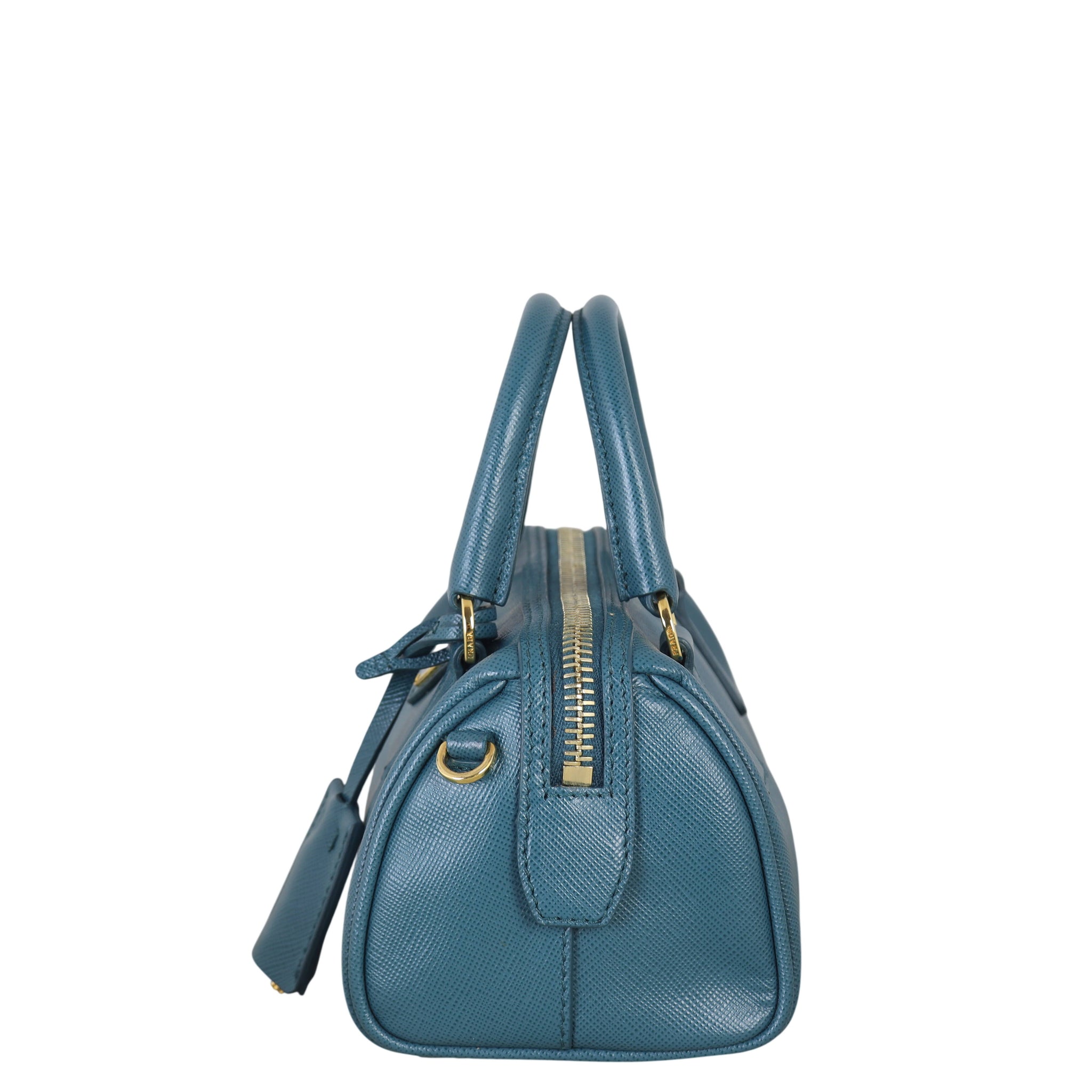 Prada Saffiano Lux Mini Boston Bag