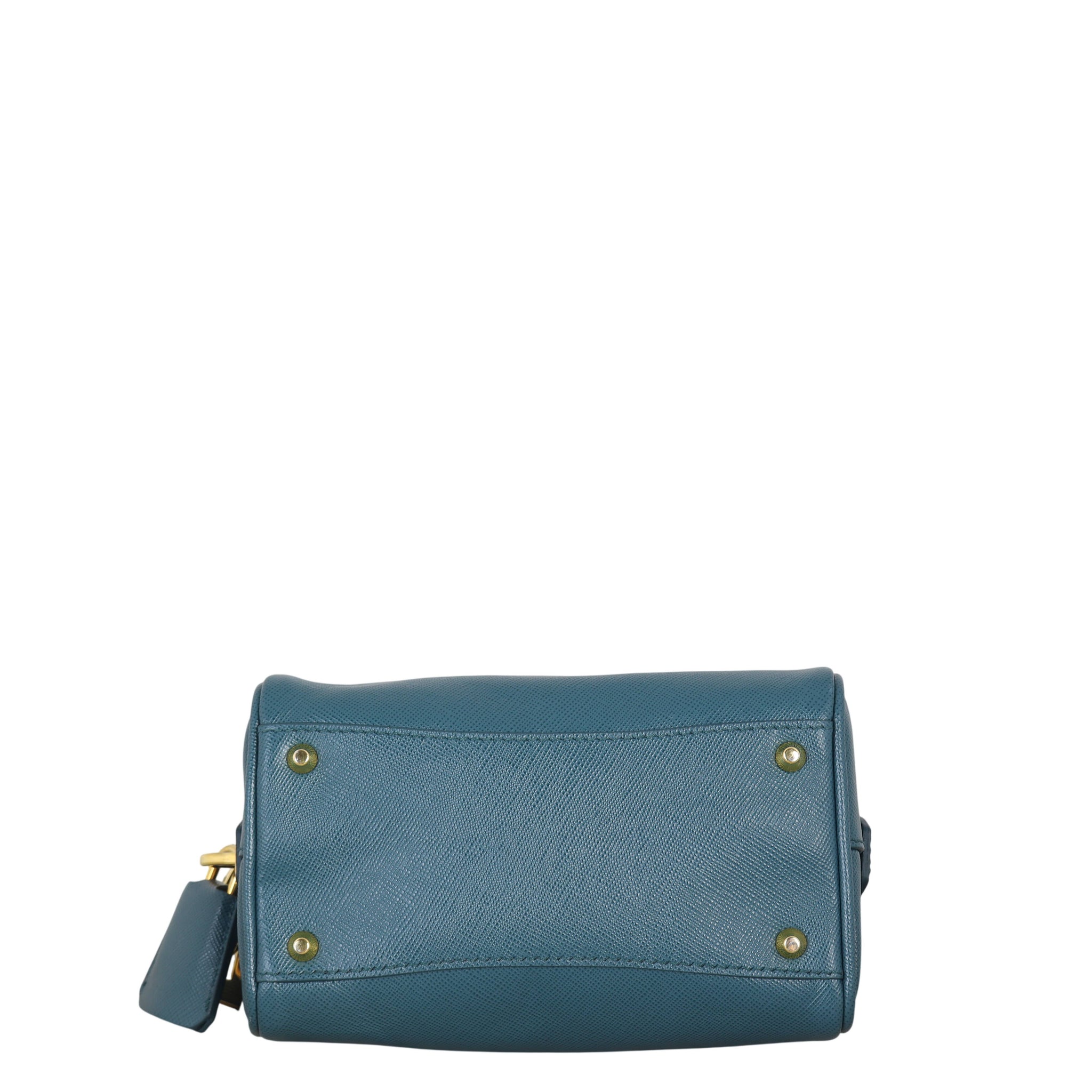 Prada Saffiano Lux Mini Boston Bag