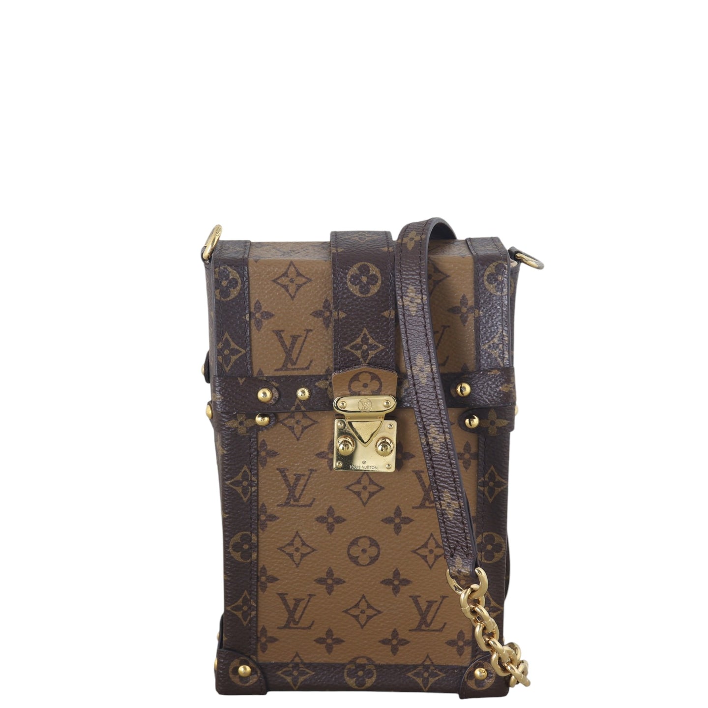 Louis Vuitton Vertical Trunk Pochette Monogram Reverse