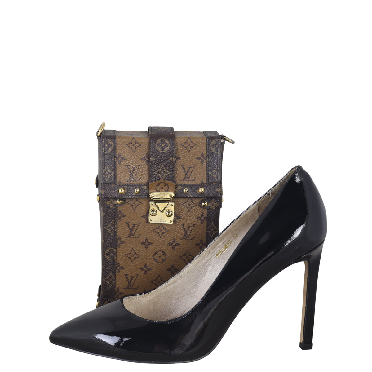 Louis Vuitton Vertical Trunk Pochette Monogram Reverse